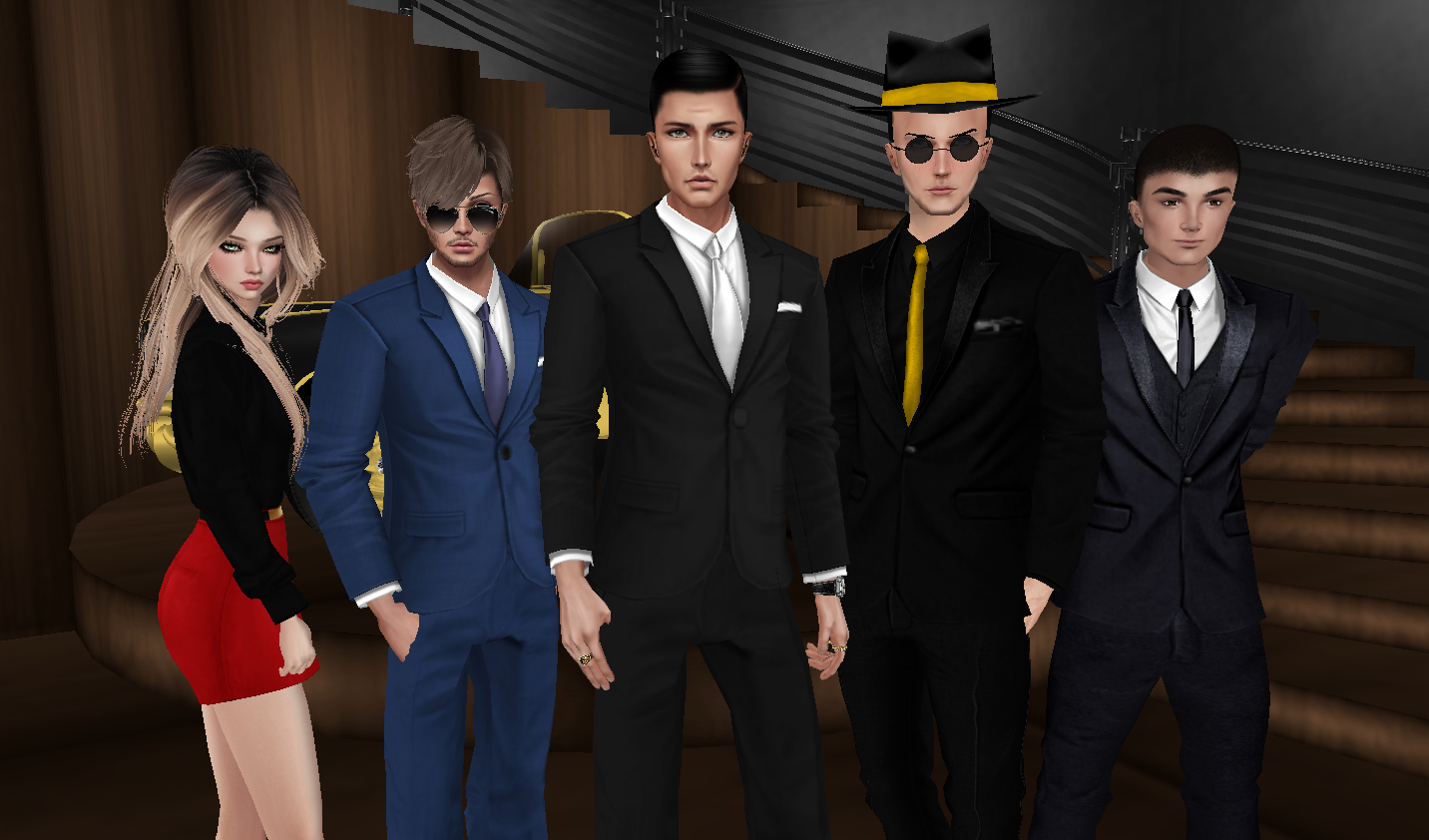 The staff of the Majestic Casino.